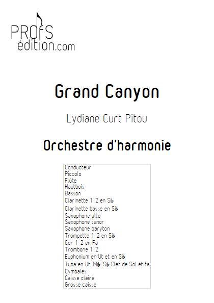Grand Canyon - Orchestre d'Harmonie - CURT PITOU L. - front page