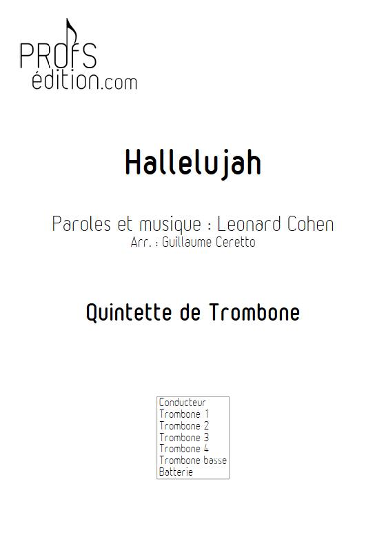 Hallelujah - Quintette de Trombones - COHEN L. - front page