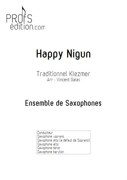 Happy Nigun - Ensemble de Saxophones - TRADITIONNEL KLEZMER - front page