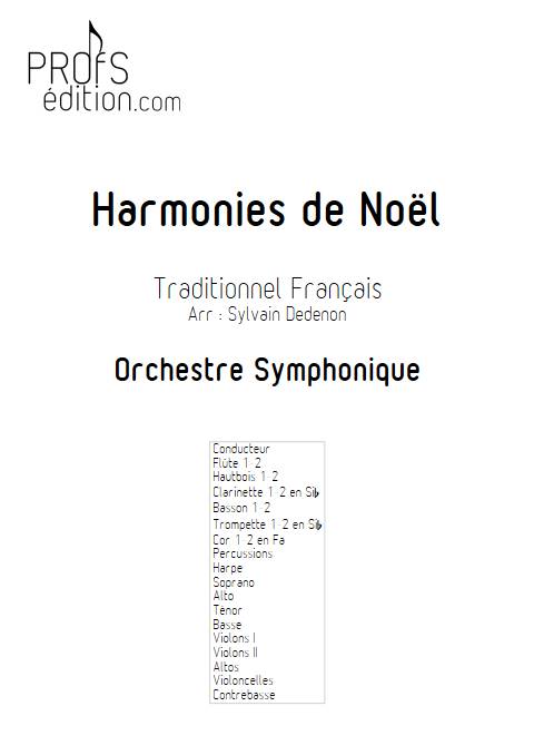 Harmonies de Noël - Chœur mixte & Orchestre symphonique - TRADITIONNEL FRANCAIS - front page