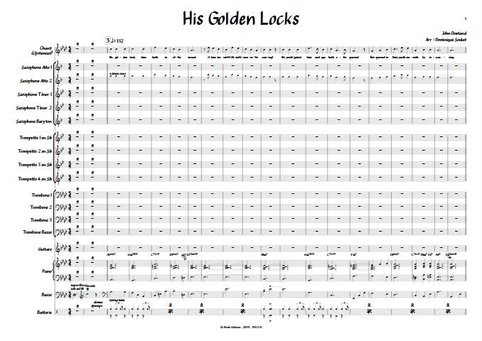 His Golden locks - Big Band - SOULAT D. - app.scorescoreTitle