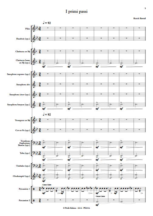 I Primi Passi - Orchestre d'Harmonie - BARRAIL B. - app.scorescoreTitle