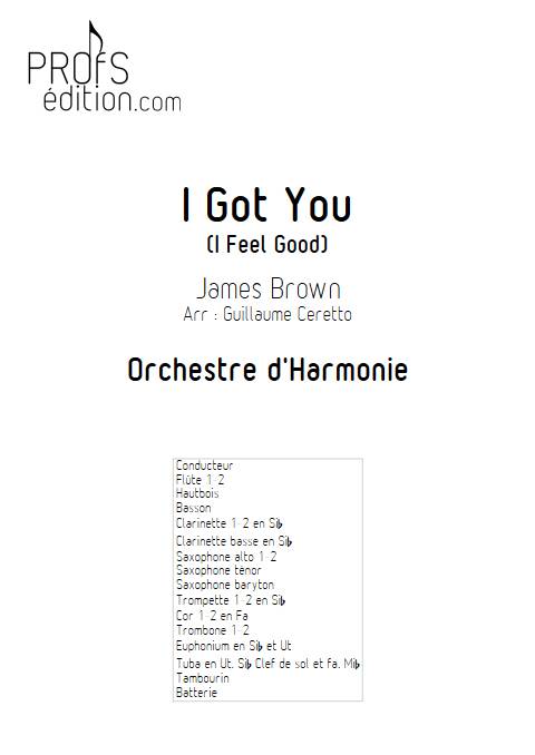 I Feel Good - Orchestre d'Harmonie - BROWN James - front page