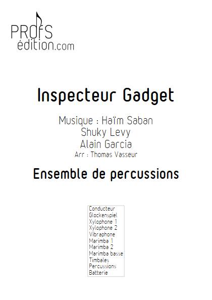 Inspecteur Gadget - Ensemble de Percussions - SABAN H. - front page