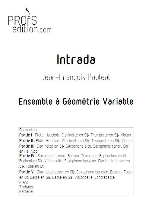 Intrada - Ensemble Variable - PAULEAT J.F. - front page