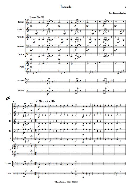 Intrada - Ensemble Variable - PAULEAT J.F. - app.scorescoreTitle