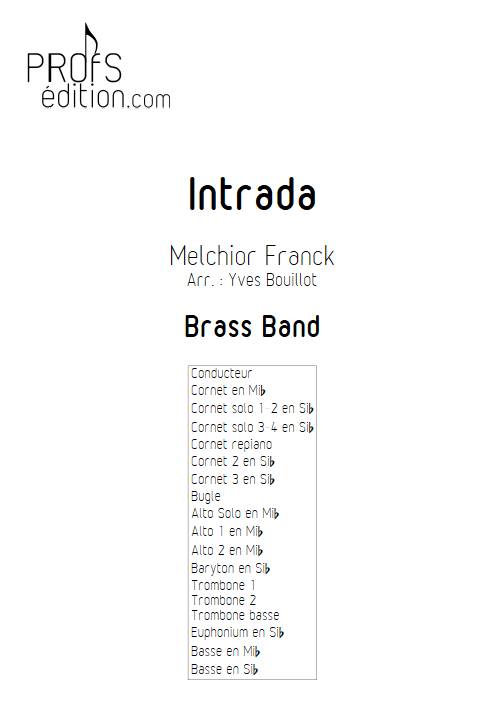 Intrada - Brass Band - FRANCK M. - front page