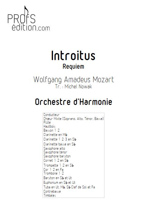 Introitus - Requiem - Harmonie et chœur - MOZART W. A. - front page