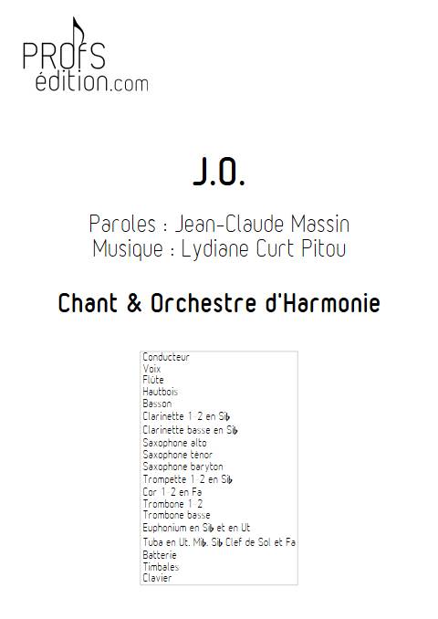 J.O. - Chant et Orchestre d'harmonie - CURT PITOU L. - front page
