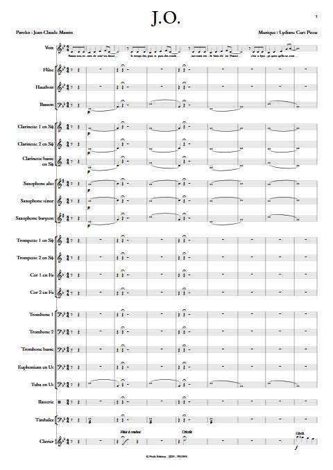J.O. - Chant et Orchestre d'harmonie - CURT PITOU L. - app.scorescoreTitle