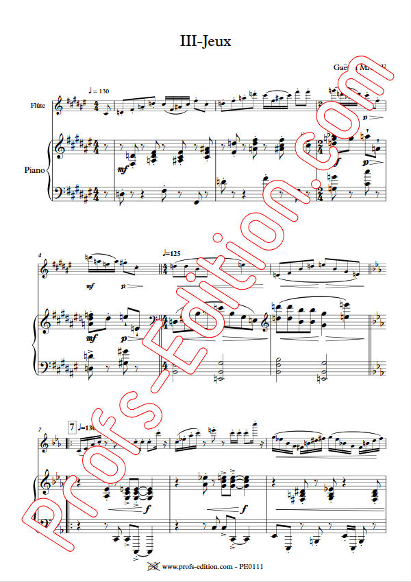 Jeux - Duo Flûte & Piano - MAIRE G. - app.scorescoreTitle