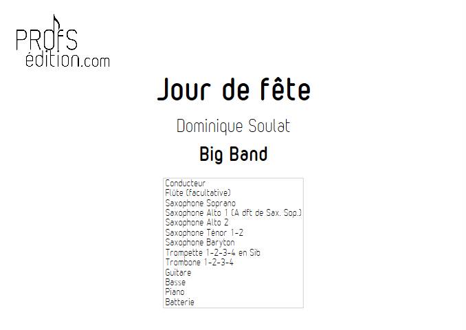 Jour de fête - Big Band - SOULAT D. - front page