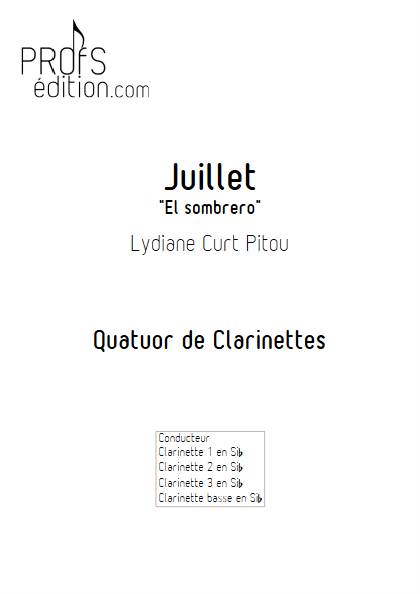 Juillet - El sombrero - Quatuor de Clarinettes - CURT PITOU L. - front page