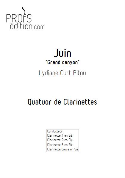Juin - Grand Canyon - Quatuor de Clarinettes - CURT PITOU L. - front page