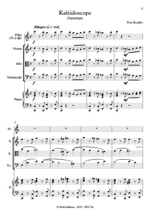Kaleïdoscope - Quintette - BOIUILLOT Y. - app.scorescoreTitle