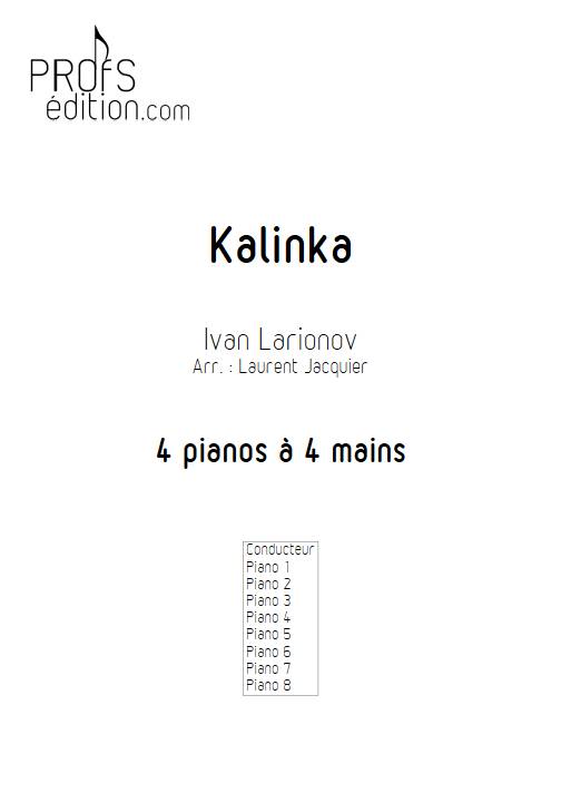 Kalinka - Piano 4 mains - LARIONOV I. - front page