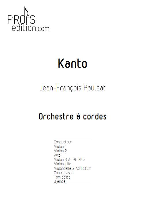 Kanto - Orchestre à cordes - PAULEAT J-F - front page