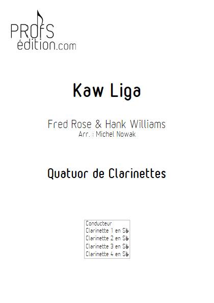 Kaw Liga - Quatuor de Clarinettes - WIILIAMS H. - front page