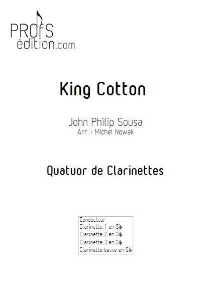 King Cotton - Quatuor de Clarinettes - SOUSA J. P. - front page