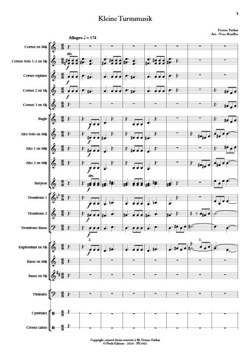 Kleine Turmmusik - Brass Band - FARKAS F. - app.scorescoreTitle