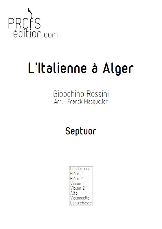 L'Italienne à Alger - Septuor - ROSSINI G. - front page