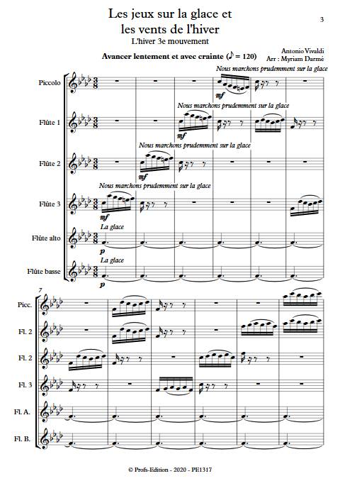 L'hiver - 3e mvt - Ensemble de Flûtes - VIVALDI A. - app.scorescoreTitle