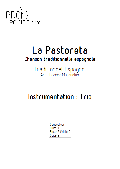 La Pastoreta - Trio Flûtes et Guitare - Traditionnel - front page