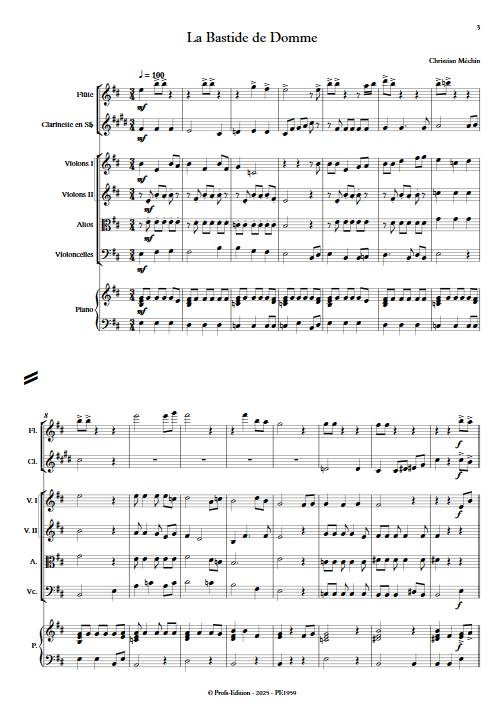 La Bastide de Domme - Orchestre symphonique - MECHIN C. - app.scorescoreTitle