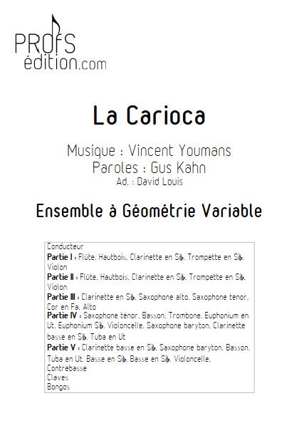 La Carioca - Ensemble Variable - YOUMANS V. - front page