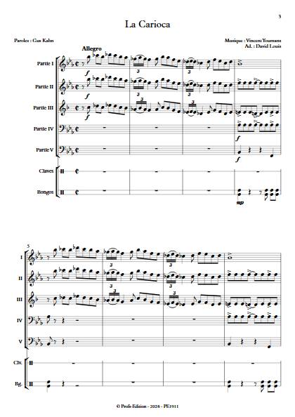 La Carioca - Ensemble Variable - YOUMANS V. - app.scorescoreTitle