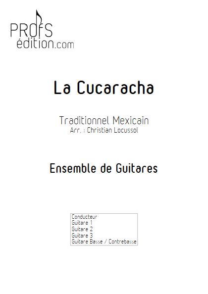 La Cucaracha - Ensemble de Guitares - TRADITIONNEL MEXICAIN - front page