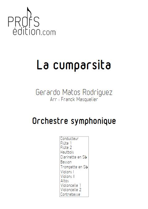 La Cumparsita - Orchestre Symphonique - RODRIGUEZ G. M. - front page