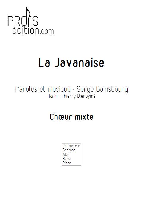 La Javanaise - Chœur 3 Voix - GAINSBOURG S. - front page