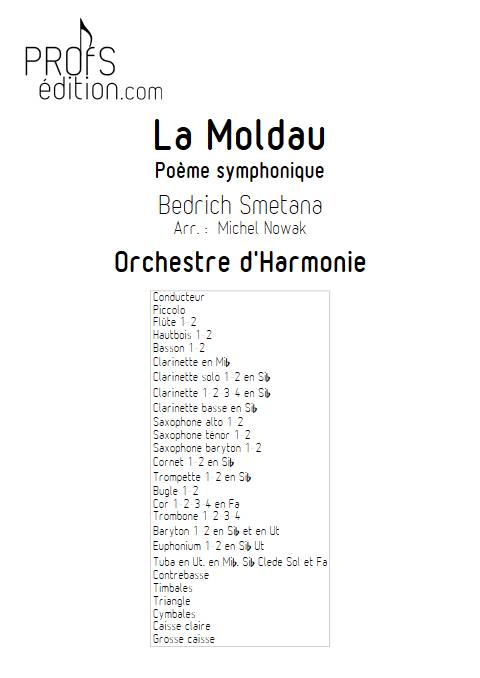La Moldau - Orchestre d'harmonie - SMETANA B. - front page
