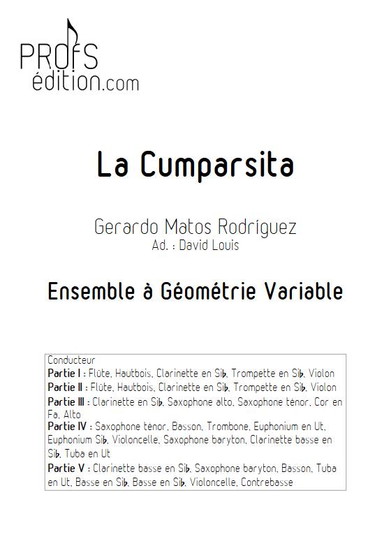 La cumparsita - Ensemble Variable - RODRIGUEZ G. M. - front page