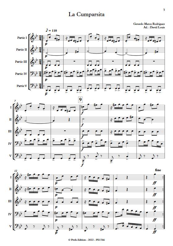 La cumparsita - Ensemble Variable - RODRIGUEZ G. M. - app.scorescoreTitle