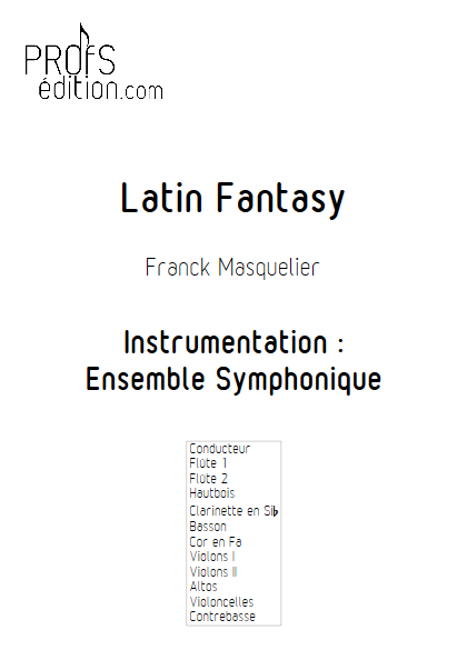 Latin Fantasy - Ensemble Symphonique - MASQUELIER F. - front page