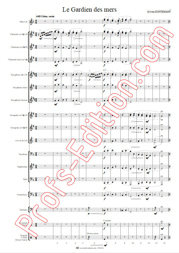Le Gardien des Mers - Orchestre Harmonie - KUNTZMANN S. - app.scorescoreTitle