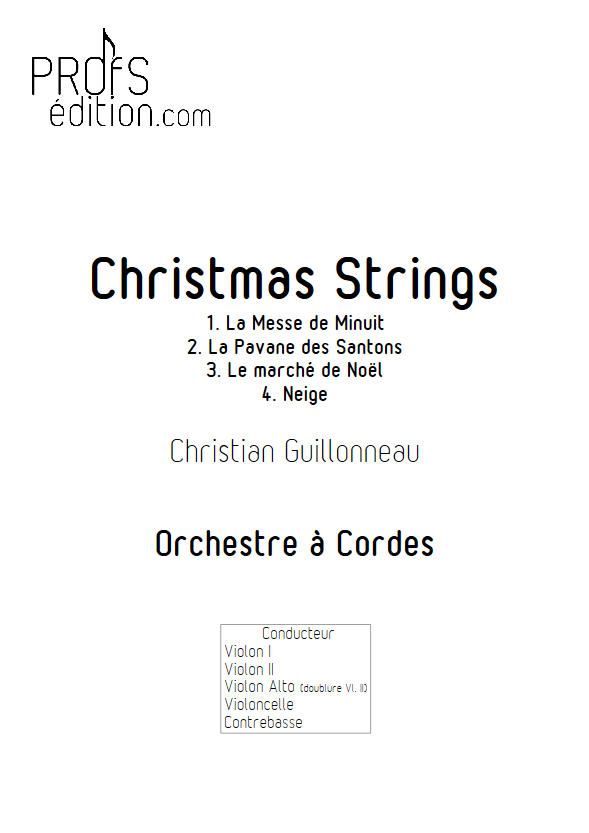 Le Marché de Noël - Orchestre Cordes - GUILLONNEAU C. - front page