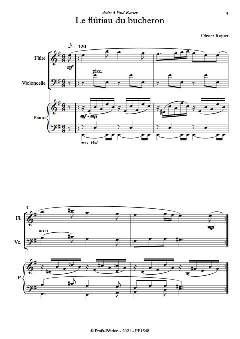 Le flûtiau du bucheron - Trio - RIQUET O. - app.scorescoreTitle