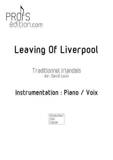 Leaving of Liverpool - Piano Voix - TRADITIONNEL ECOSSAIS - front page