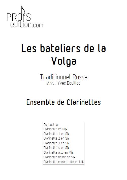 Les bateliers de la Volga - Ensemble de Clarinettes - TRADITIONNEL RUSSE - front page