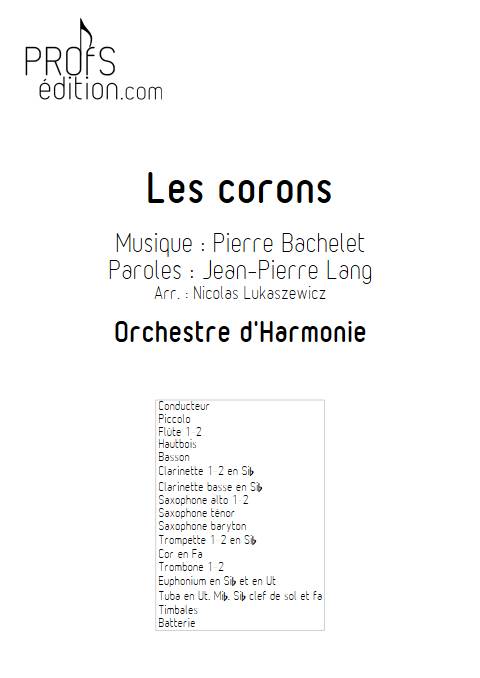 Les corons - Orchestre d'harmonie - BACHELET P. - front page