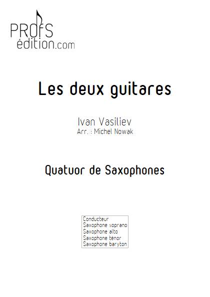 Les deux guitares - Quatuor de saxophones - VASILIEV I. - front page
