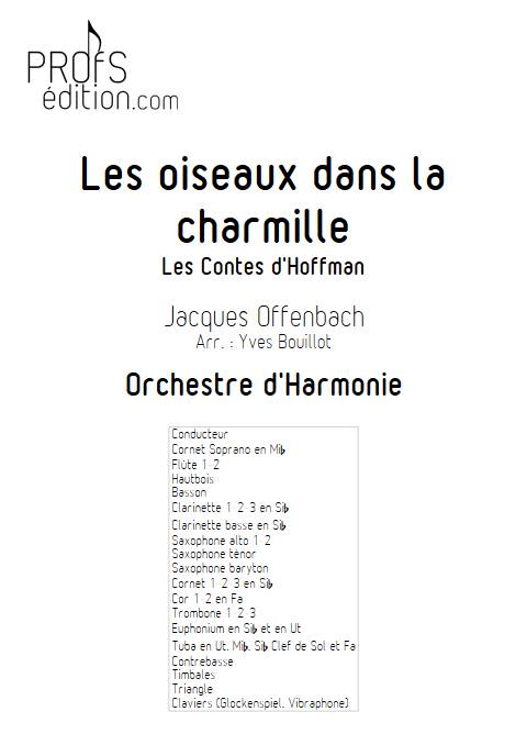 Les oiseaux dans la charmille - Cornet Mib & Orchestre d'Harmonie - OFFENBACH J. - front page