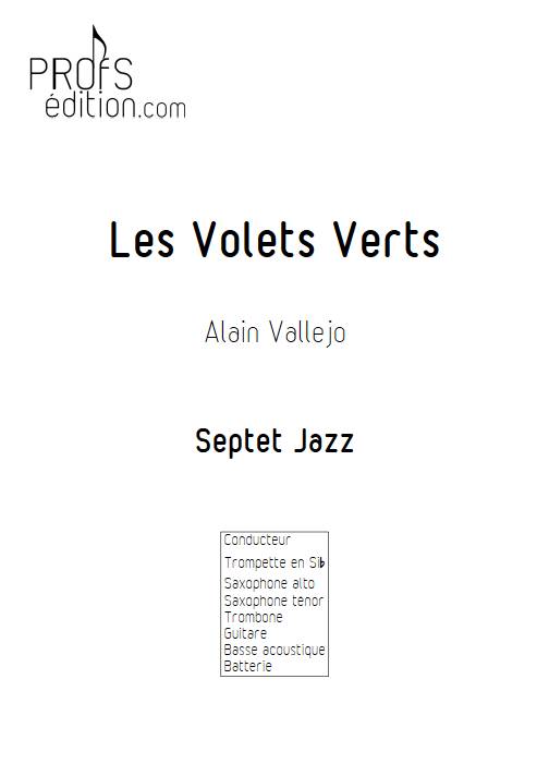 Les volets verts - Septet Jazz - VALLEJO A. - front page