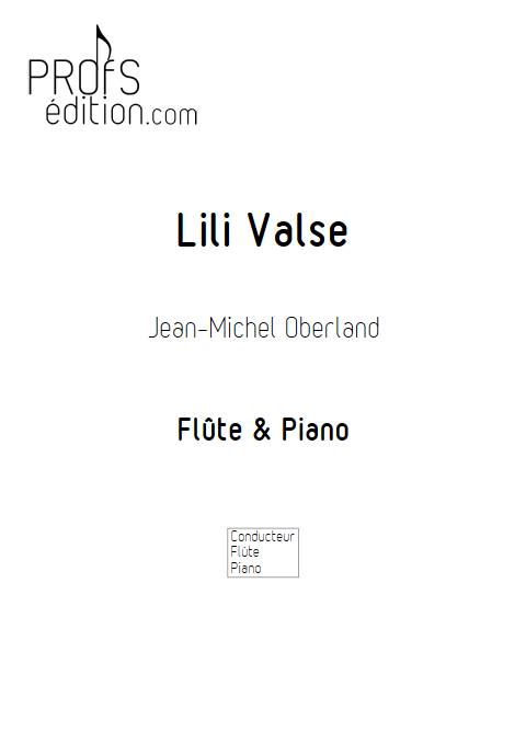 Lili valse - Flûte & Piano - OBERLAND J. M. - front page