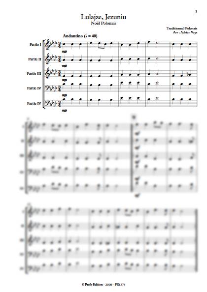 Lulajze, Jezuniu - Ensemble Variable - TRADITIONNEL POLONAIS - app.scorescoreTitle