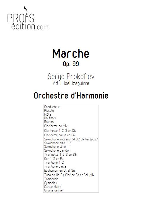 Marche Op. 99 - Orchestre d'Harmonie - PROKOFIEV S. - front page