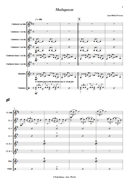 Madagascar - Ensemble de Clarinettes - TROTOUX J-M. - app.scorescoreTitle